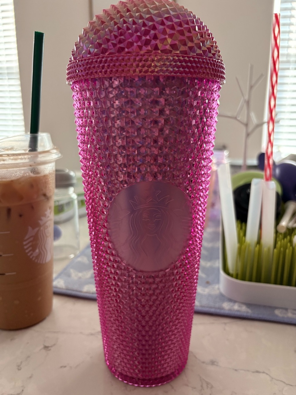 Starbucks dome lid studded cup